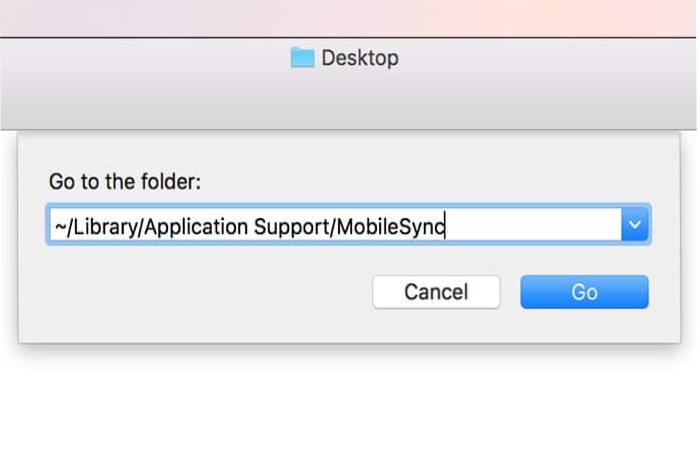 The Purpose Of Mobilesync_Backup Directory