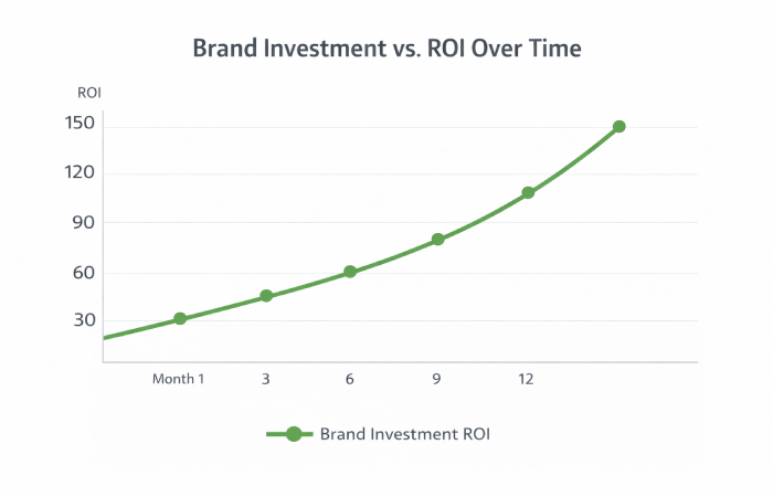 Brand Investment vs ROI Over Time