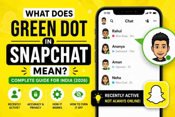 green dot in snapchat