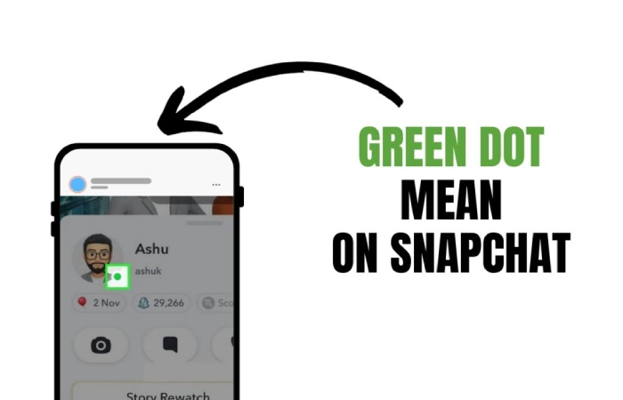 green dot mean on snapchat
